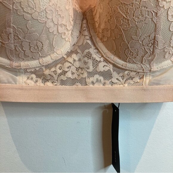 BLUSH 34D Convertible Longline Strapless Esprit Padded Underwire bra NWT - Picture 6 of 11